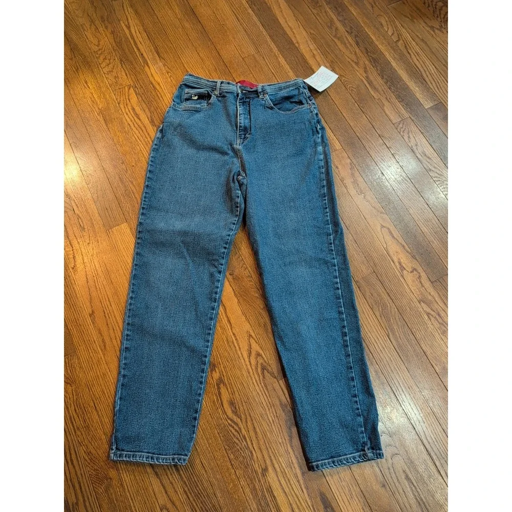 Gloria Vanderbilt Medium Wash Taper Leg Hi Rise Stretch Jeans Jegging Sz 12‎
